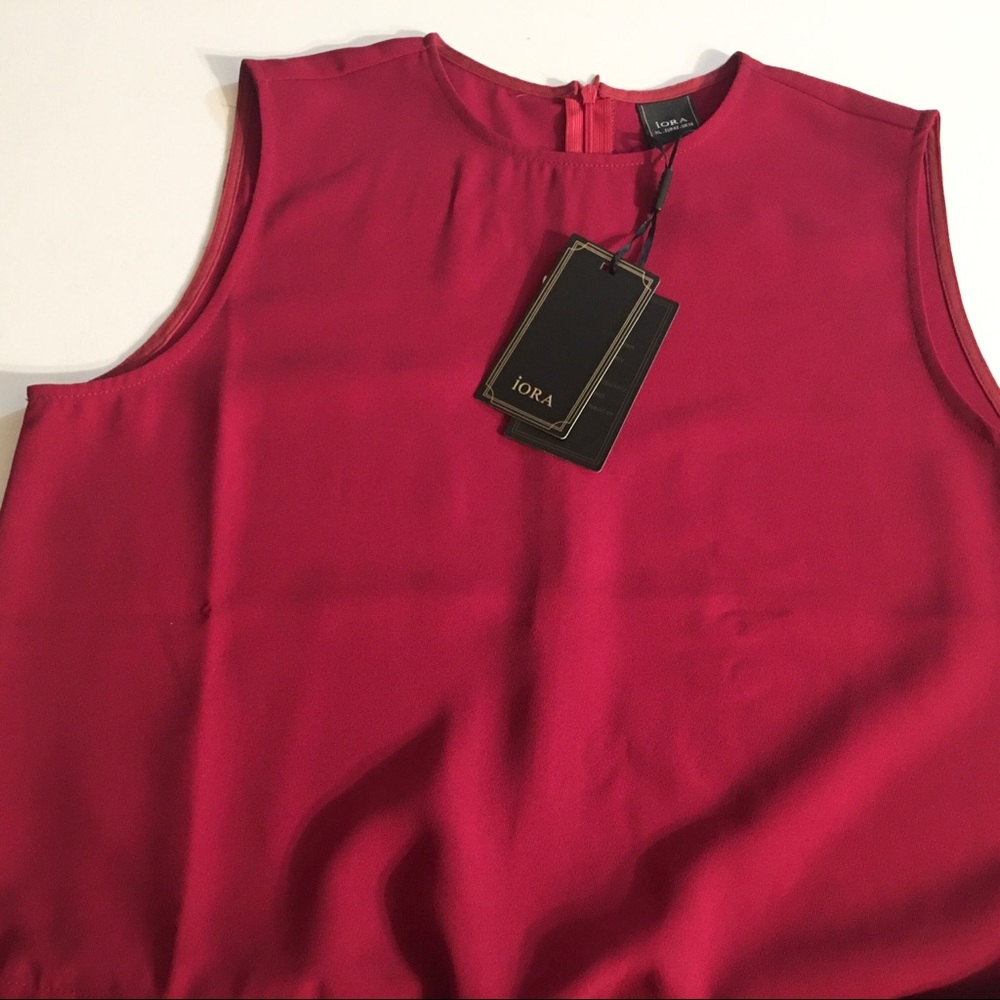 Iora Crepe Romper - Red - XL